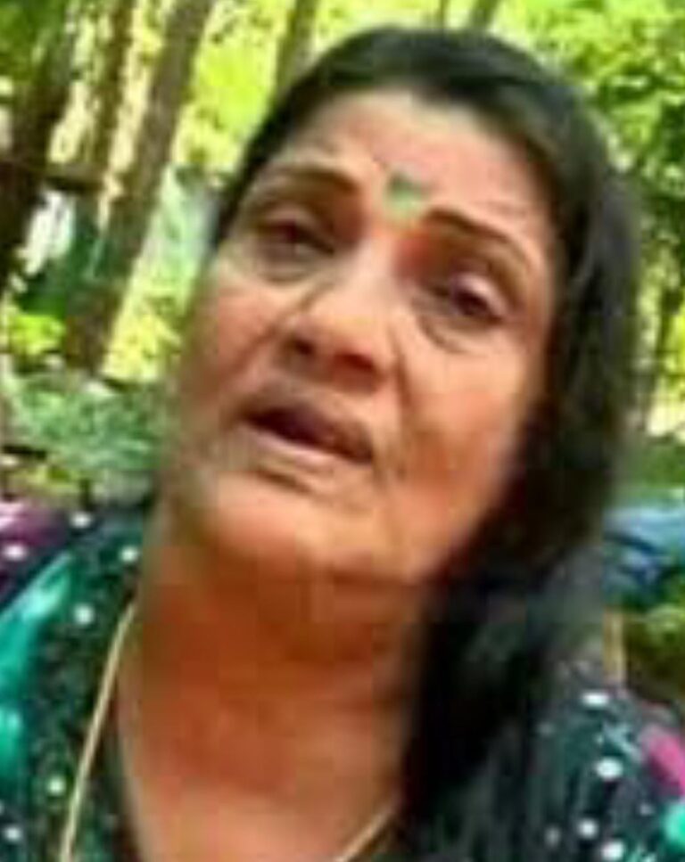 പച്ചപ്പനം തത്തേ ആ ശബ്ദം നിലച്ചു. മച്ചാട്ട് വാസന്തി (81)അന്തരിച്ചു