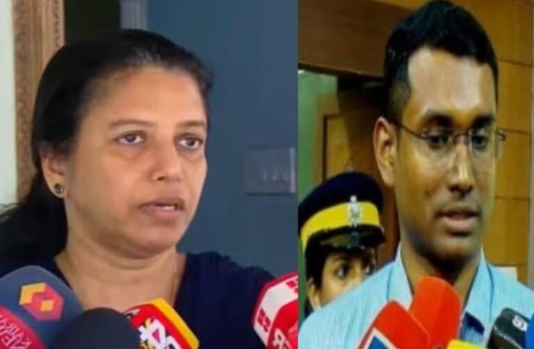 നവീന്‍ ബാബു ചേംബറിലെത്തി കണ്ടെന്ന കളക്ടറുടെ മൊഴി വിശ്വസിക്കുന്നില്ലെന്ന് ഭാര്യ മഞ്ജുഷ .