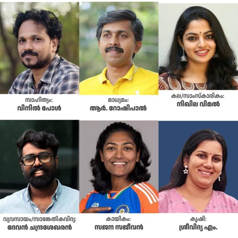 സംസ്ഥാന യുവജന കമ്മീഷൻ യൂത്ത് ഐക്കൺ അവാർഡുകള്‍ പ്രഖ്യാപിച്ചു.